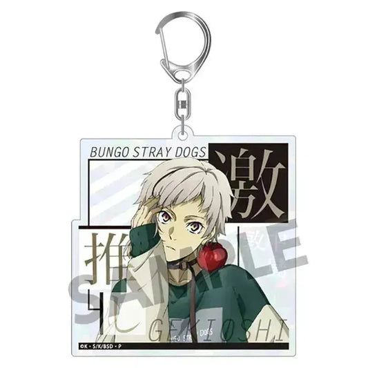 Bungo Stray Dogs Anime Merch - Trading Geki Oshi Sparkling Acrylic Keychain Big Size ver. (1 Random) - Doki Doki Land