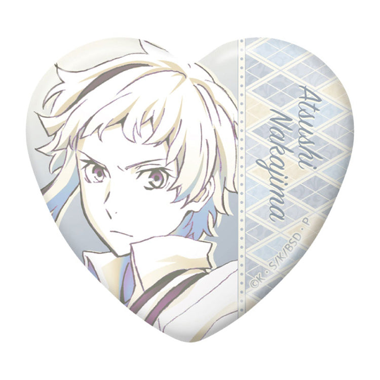 Bungo Stray Dogs Anime Merch - Trading Heart Tin Badge vol.4