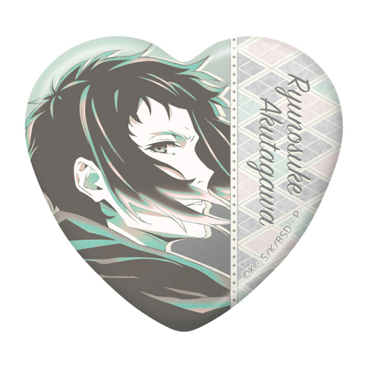 Bungo Stray Dogs Anime Merch - Trading Heart Tin Badge vol.4