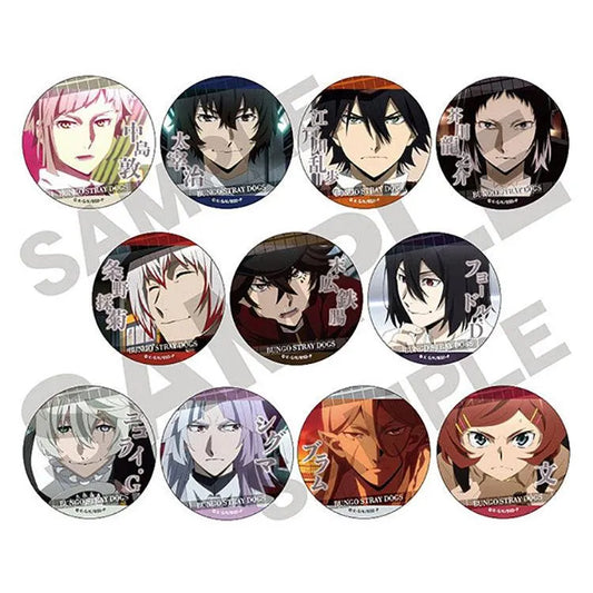 Bungo Stray Dogs Anime Merch - Trading Tin Badge (1 Random) - Doki Doki Land