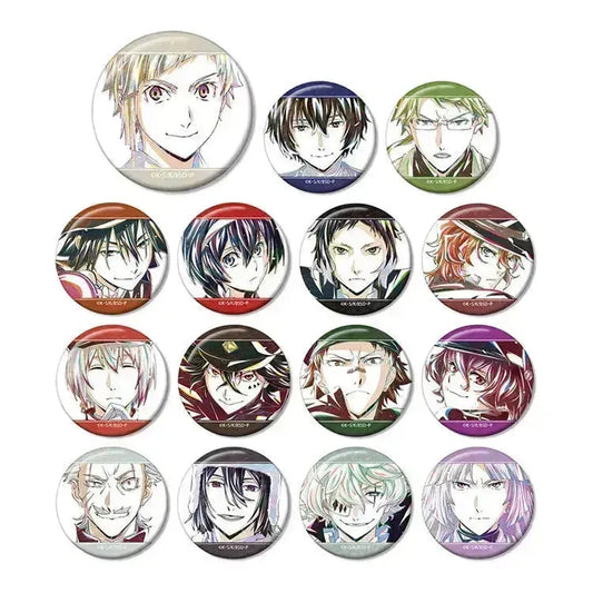 Bungo Stray Dogs Anime Merch - Vol.3 Trading Ani-Art Tin Badge (1 Random) - Doki Doki Land