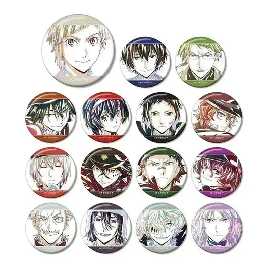 Bungo Stray Dogs Anime Merch - Vol.3 Trading Ani-Art Tin Badge (1 Random) - Doki Doki Land