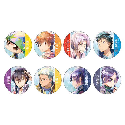 Reborn! Anime Merch - PALE TONE series Rain ver. Tin Badge Collection (1 Random)
