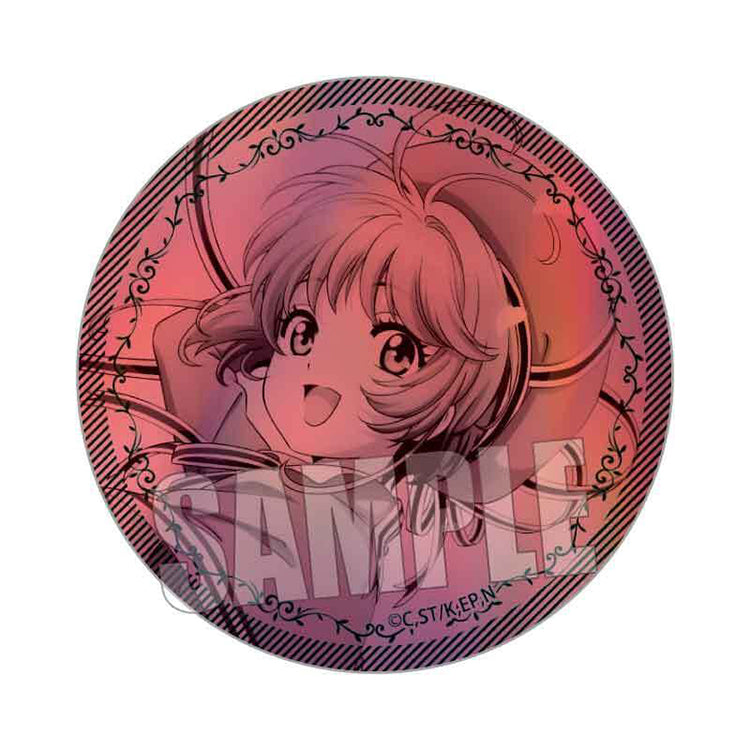 Cardcaptor Sakura 25th Anniversary Trading Holographic Can Badge