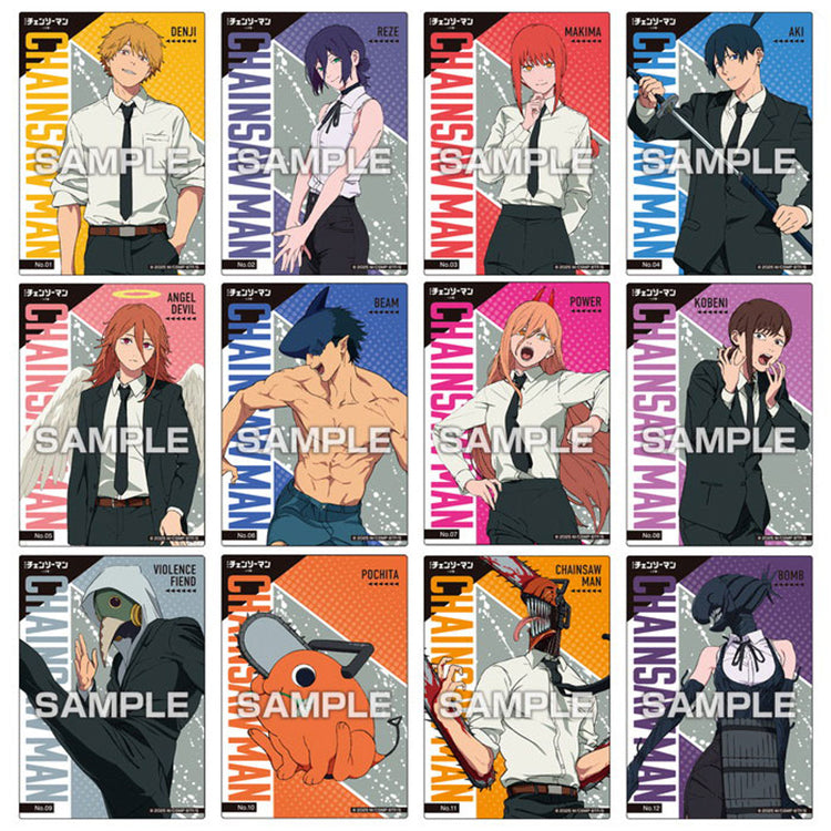 Chainsaw Man Reze Arc Clear Card Collection Gum packaging featuring collectible clear cards from the movie, available in 32 random designs.
