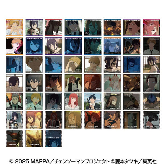 Ensky Chainsaw Man: Reze Arc Square Clear Card Vol. 2 set featuring various anime character art panels on PVC.