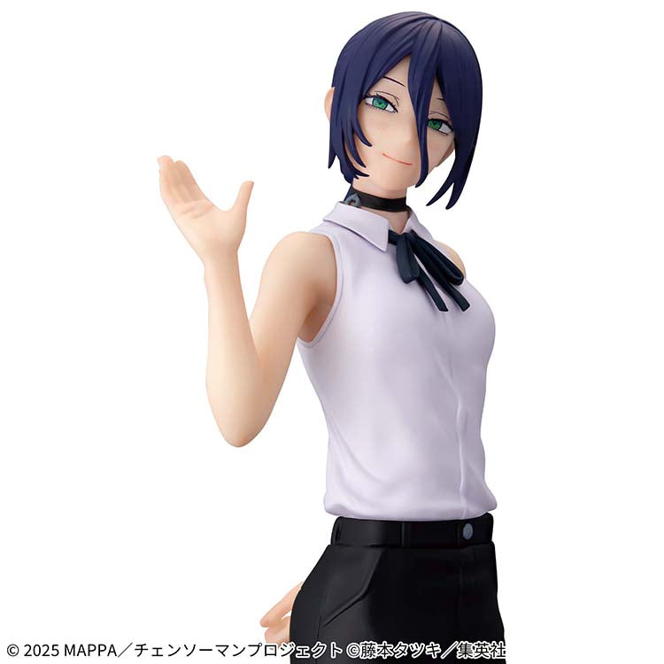 An alternate upper-body angle of the Reze figure emphasizing the "smart and cute" design of her movie-inspired outfit.