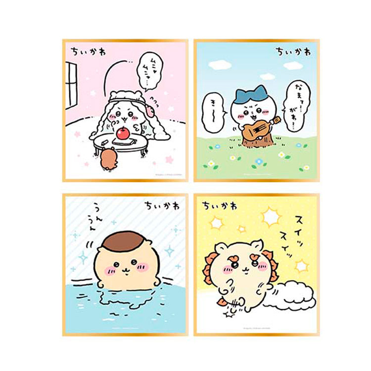 Chikawa Shikishi Collection 2 blind pack featuring cute mini Japanese art boards