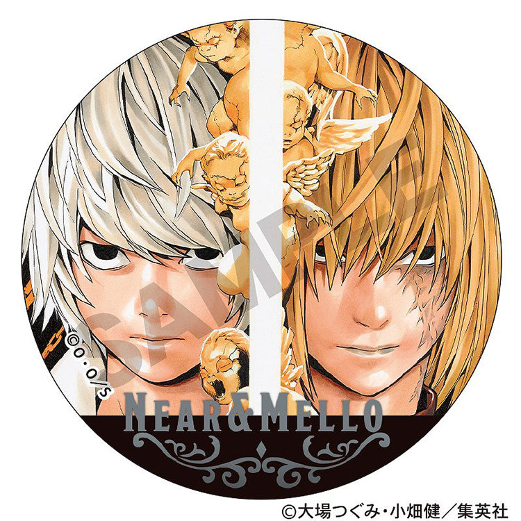 DEATH NOTE Trading Metal Can Badge Box featuring collectible metallic badges with iconic character designs from the popular anime series.