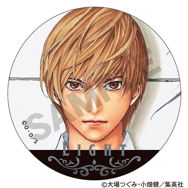 DEATH NOTE Trading Metal Can Badge Box featuring collectible metallic badges with iconic character designs from the popular anime series.