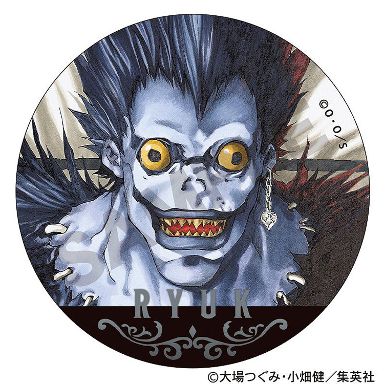 DEATH NOTE Trading Metal Can Badge Box featuring collectible metallic badges with iconic character designs from the popular anime series.