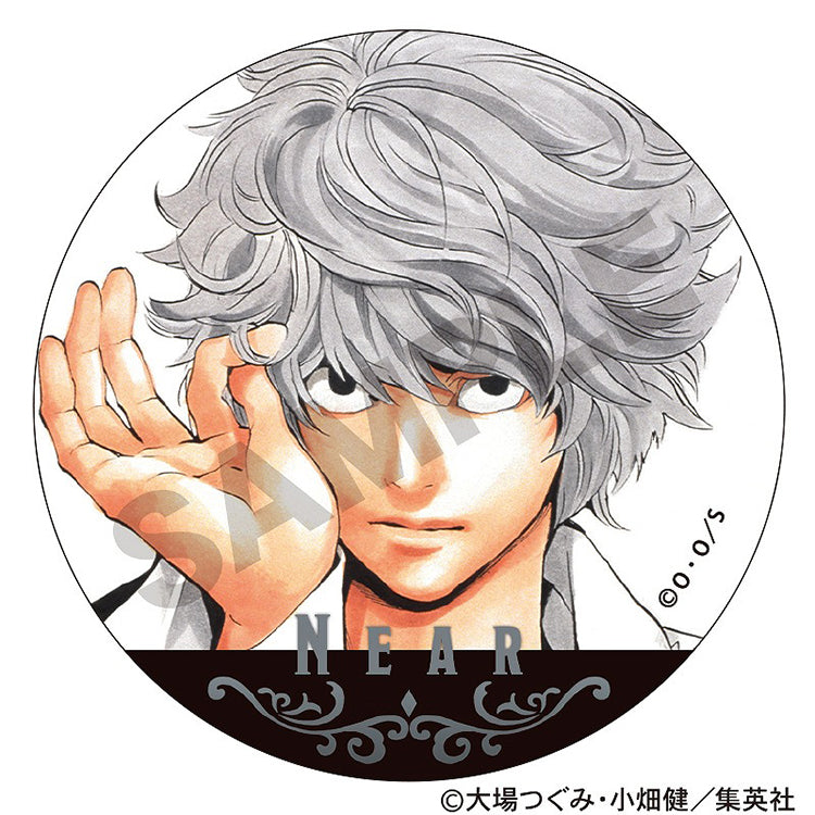 DEATH NOTE Trading Metal Can Badge Box featuring collectible metallic badges with iconic character designs from the popular anime series.