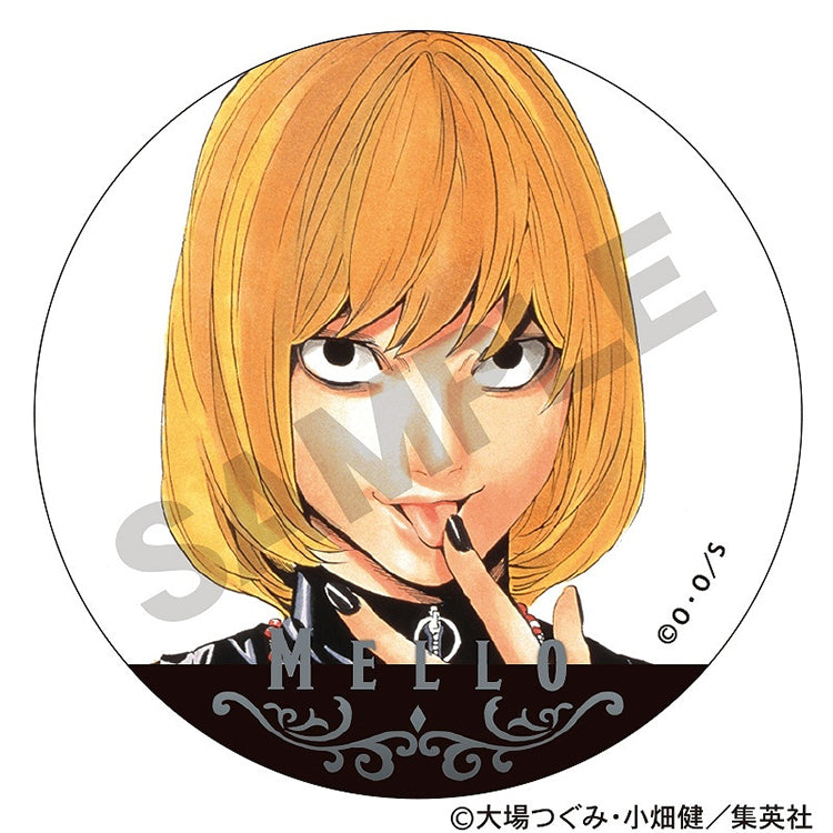 DEATH NOTE Trading Metal Can Badge Box featuring collectible metallic badges with iconic character designs from the popular anime series.