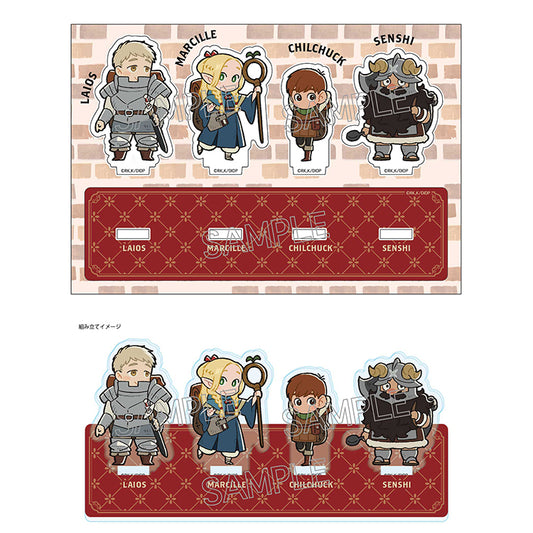 Delicious In Dungeon Anime Merch - Party Collection Acrylic Stand Laios Party Ver.