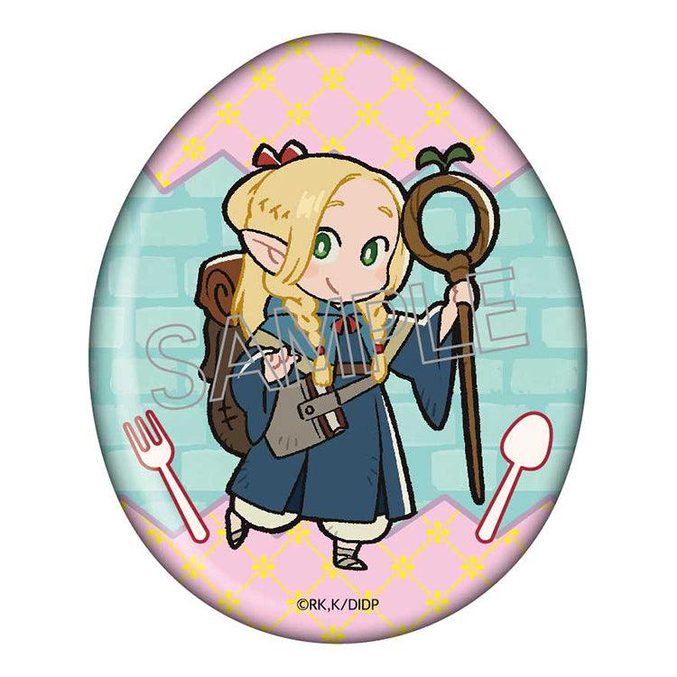 Delicious in Dungeon Anime Merch - Egg Shape Tin Badge Badge (1 Random)