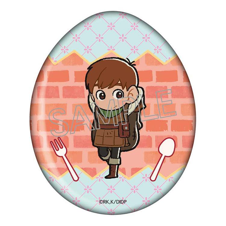 Delicious in Dungeon Anime Merch - Egg Shape Tin Badge Badge (1 Random)