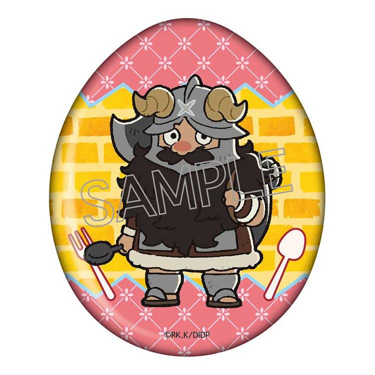 Delicious in Dungeon Anime Merch - Egg Shape Tin Badge Badge (1 Random)