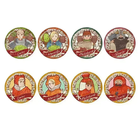 Delicious in Dungeon Anime Merch - Vintage Series Can Badge Vol.2