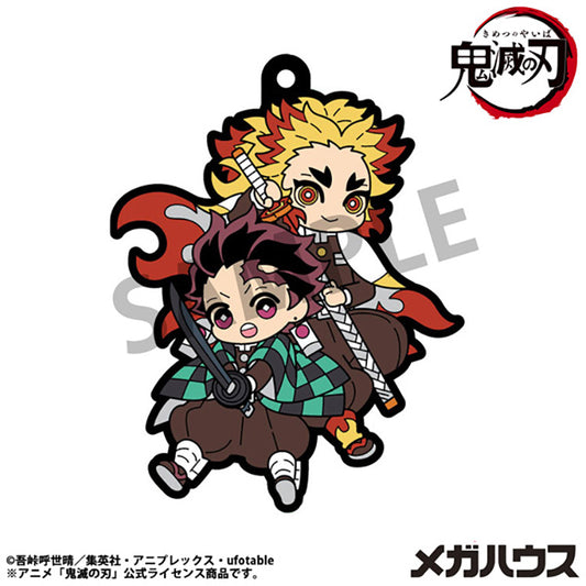 Demon-Slayer-Buddy-Colle-Vol-4-Tanjiro-Rengoku-Rubber-Mascot-MegaHouse