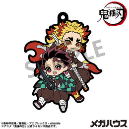 Demon-Slayer-Buddy-Colle-Vol-4-Tanjiro-Rengoku-Rubber-Mascot-MegaHouse