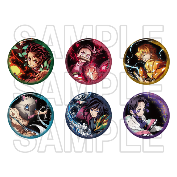 Demon Slayer Anime Merch - Can Badge Total Concentration Exhibition Ver. (1 Random) - Doki Doki Land 