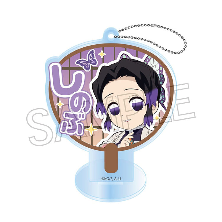 Shinobu Kocho Deco Uchiwa acrylic keychain from Demon Slayer A-BOX.