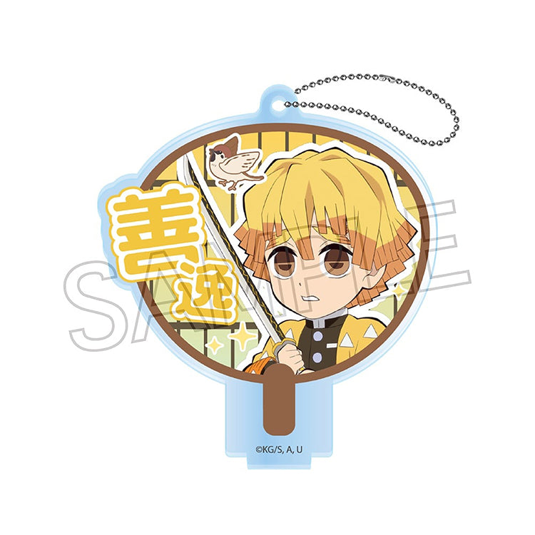 Nezuko Kamado Deco Uchiwa acrylic keychain from Demon Slayer A-BOX.