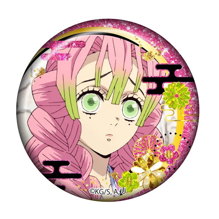 Demon Slayer Anime Merch - Glitter Can Badge Collection - Doki Doki Land 