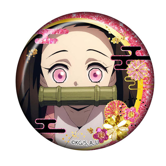 Demon Slayer Anime Merch - Glitter Can Badge Collection