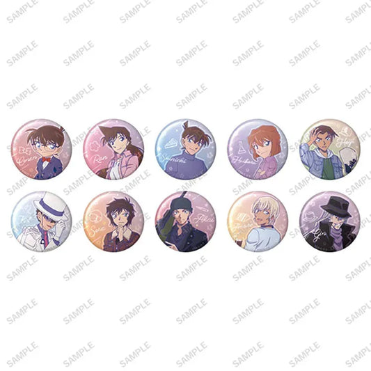 Detective Conan Anime Merch - Emo Neon Tin Badge (1 Random) - Doki Doki Land
