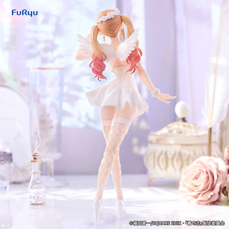 Back view of the Marin Kitagawa BiCute Pure figure showing the angel wings and ponytail details.