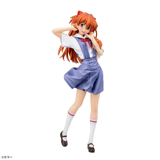 Evangelion XStellar Figure - Asuka Langley School Uniform Ver.