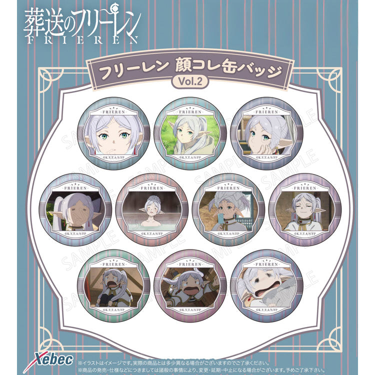 Frieren: Beyond Journey's End Anime Merch - Kao-Colle Can Badge Vol.2 (1 Random)