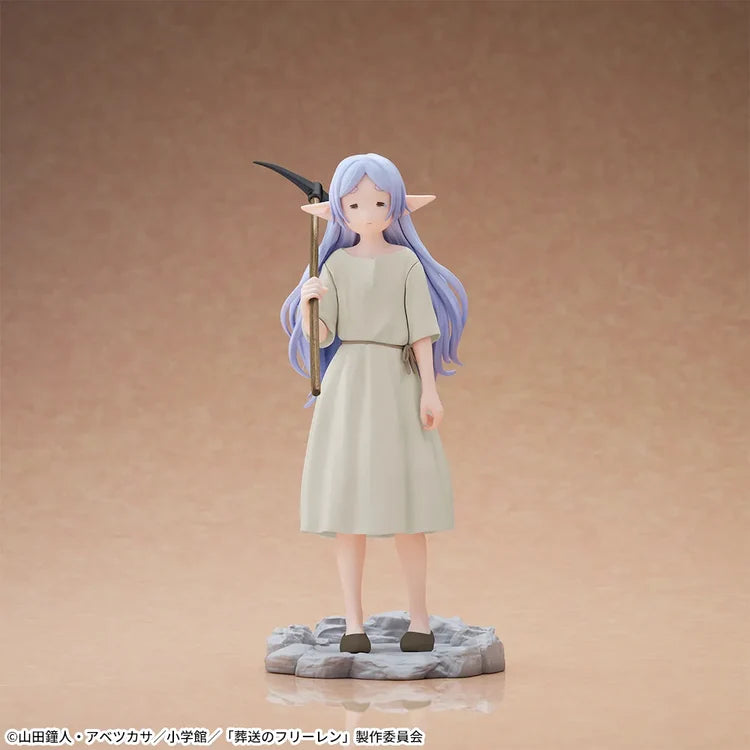 Frieren Beyond Journey's End SEGA Hi-Premium figure, front view on rocky base against a plain studio background