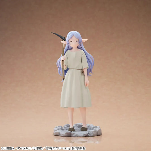 Frieren Beyond Journey's End SEGA Hi-Premium figure, front view on rocky base against a plain studio background
