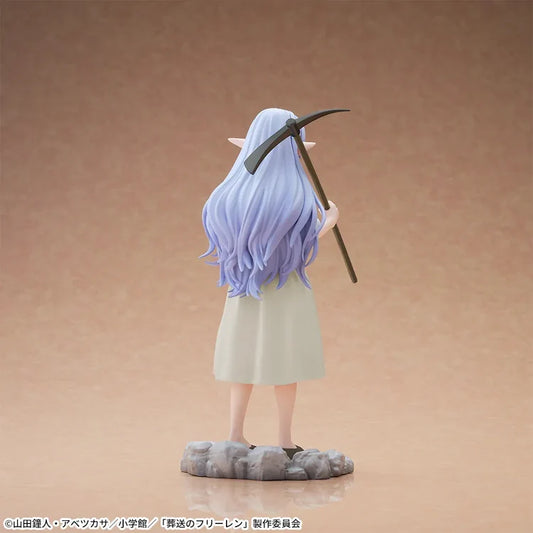 Frieren Beyond Journey's End SEGA Hi-Premium figure, back view showing long lavender hair and pickaxe
