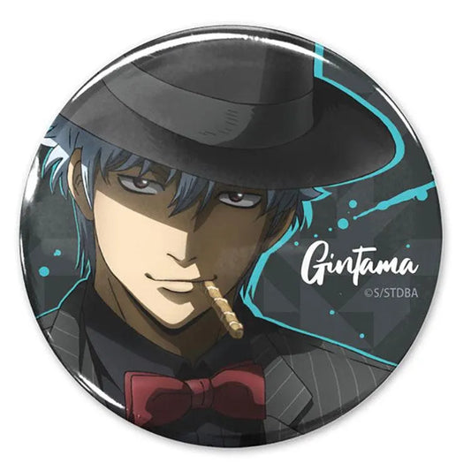 Gintama Anime Merch - Gintoki Sakata 65mm Tin Badge Noir Ver. - Doki Doki Land