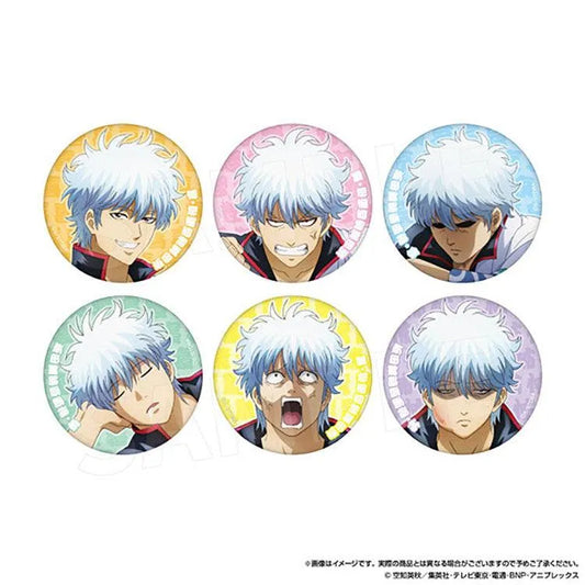 Gintama Anime Merch - Gintoki Sakata Matte Can Badge Collection (1 Random) - Doki Doki Land