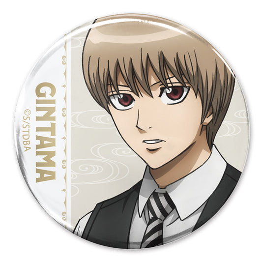 Gintama Anime Merch - Sougo Okita Suit Ver. 65mm Tin Badge