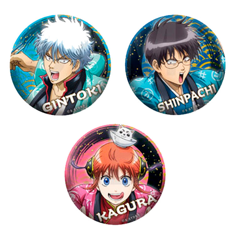 Gintama Anime Merch - Trading Metallic Tin Badge (1 Random) - Doki Doki Land 