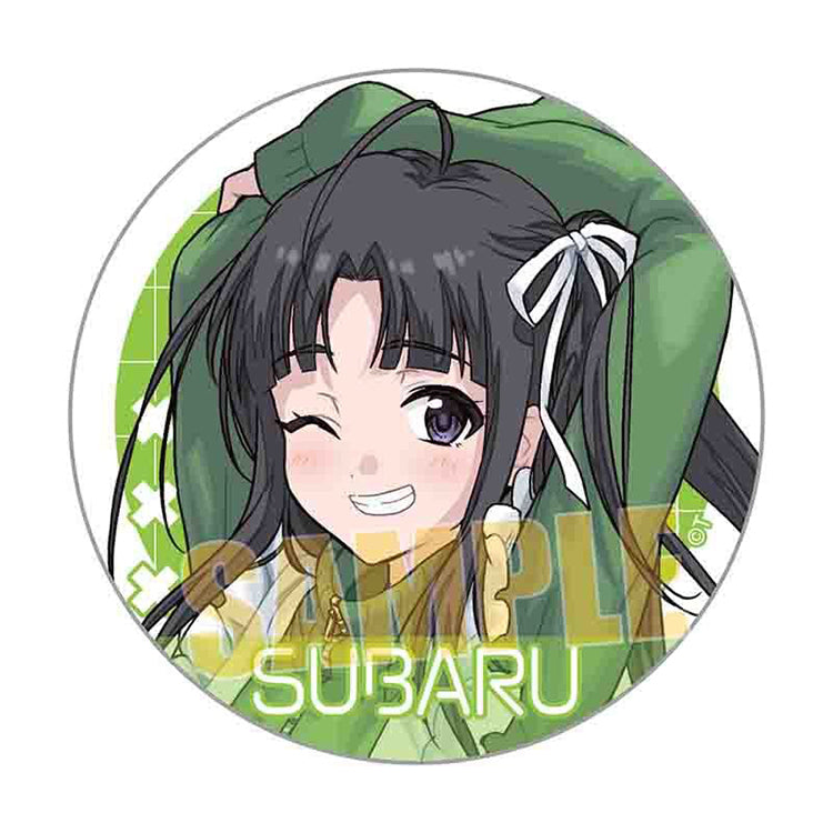 Girls Band Cry Jersey Maid trading can badges, 57×57mm, featuring characters in maid-style outfits, one random badge per pack.