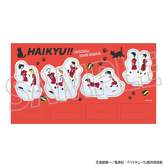 Haikyu!! Anime Merch - Acrylic Diorama Nekoma High School Yuru Pallet
