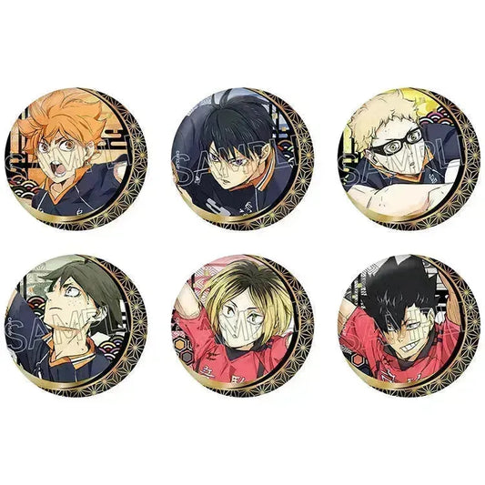 Haikyu!! Cutout Picture Series Vol.5 Foil Stamping Japanese Paper Can Badge