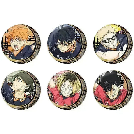 Haikyu!! Cutout Picture Series Vol.5 Foil Stamping Japanese Paper Can Badge