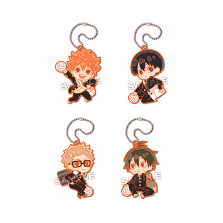 Haikyu!! Anime Merch - DefoRubber! Plus Karasuno High School Keychain (1 Random) - Doki Doki Land 