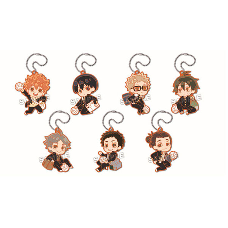 Haikyu!! Anime Merch - DefoRubber! Plus Karasuno High School Keychain (1 Random) - Doki Doki Land 