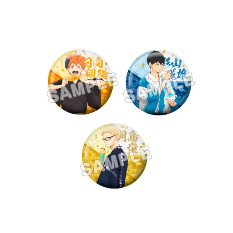 Haikyu!! Anime Merch - Festival Trading Japanese Paper Style Can Badge