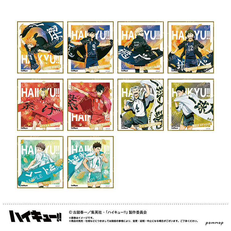 Haikyu!! Anime Merch - Foil Mini Shikishi Collection -Banner Copyright Vol.1- (1 Random) - Doki Doki Land 