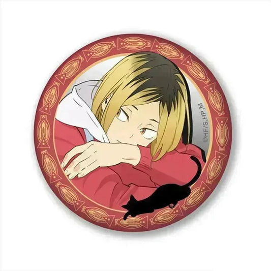 Haikyu! Anime Merch - Kenma Kozume Sparkling Tin Badge - Doki Doki Land