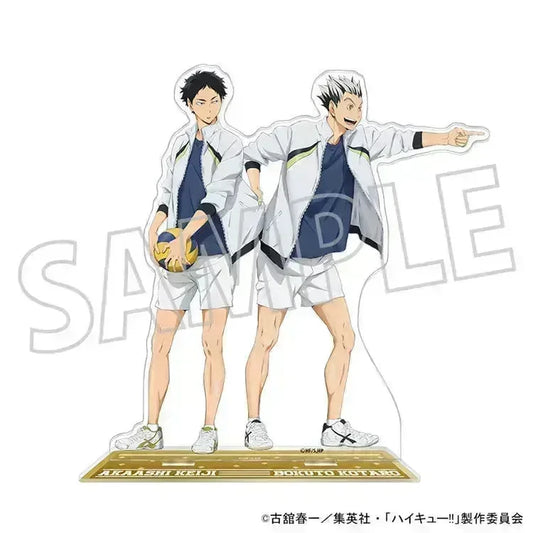 Haikyu! Anime Merch - Kotaro Bokuto / Keiji Akaashi Acrylic Stand